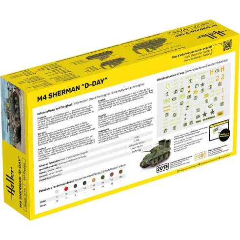 Maquette militaire M4 Sherman D 1:72 - Heller 79892