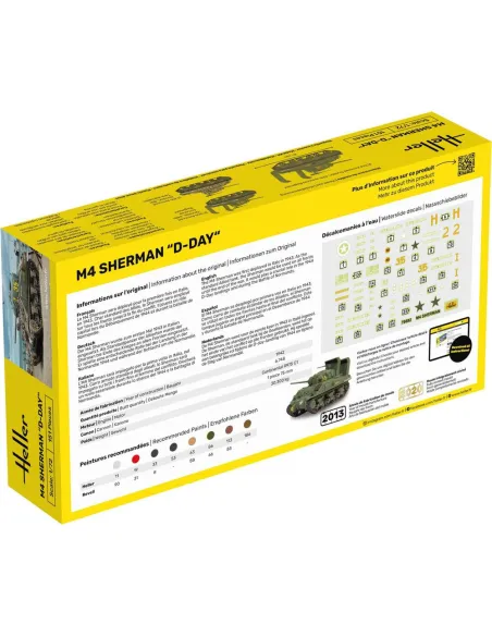 Maquette militaire M4 Sherman D 1:72 - Heller 79892