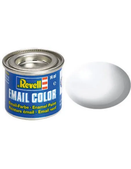 Peinture Enamel Blanc Satiné 301 14ml - Revell 32301