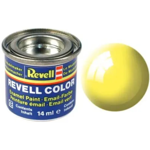 Peinture à maquette émail Enamel Jaune brillant n°12 - Revell 32112
