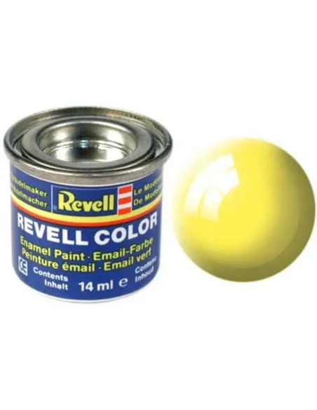 Peinture à maquette émail Enamel Jaune brillant n°12 - Revell 32112
