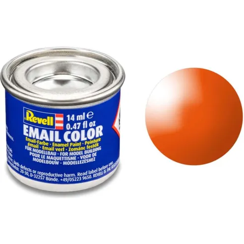 Peinture à maquette émail Enamel Orange brillant n°30 - Revell 32130