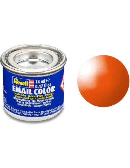 Peinture à maquette émail Enamel Orange brillant n°30 - Revell 32130