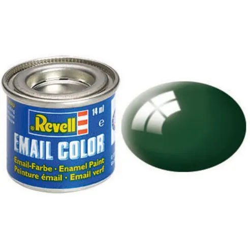 Peinture à maquette émail Enamel Vert Foncé Brillant 62 - Revell 32162