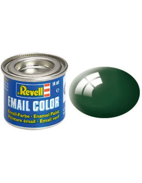 Peinture à maquette émail Enamel Vert Foncé Brillant 62 - Revell 32162