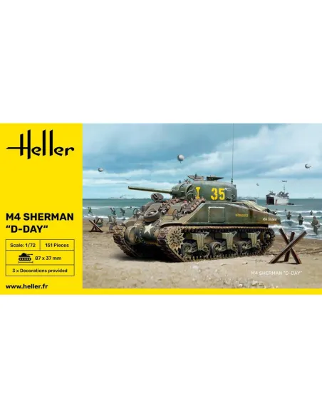 Maquette militaire M4 Sherman D 1:72 - Heller 79892