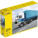 Maquette camion 20 Globetrotter & Twin-Axle Semi trailer 1:32 - Heller 81703