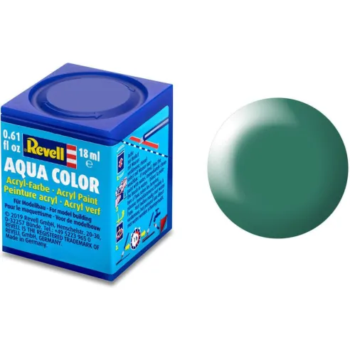 Peinture Acrylique Aqua Vert Satiné - 18ml 365 - Revell 36365