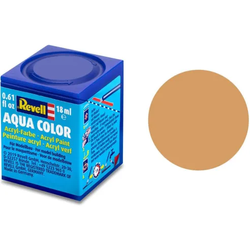 Peinture Acrylique Aqua brun mat - 18ml 17 - Revell 36117