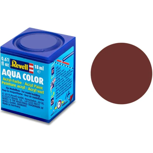 Peinture Acrylique Aqua Rouge Brique Mat - 18ml 37 - Revell 36137