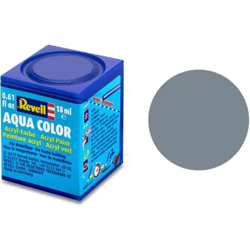 Peinture Acrylique Aqua Gris Mat - 18ml 57 - Revell 36157