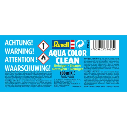 Nettoyeur de pinceaux Aqua Color Clean : Flacon de 100 ml - Revell 39620