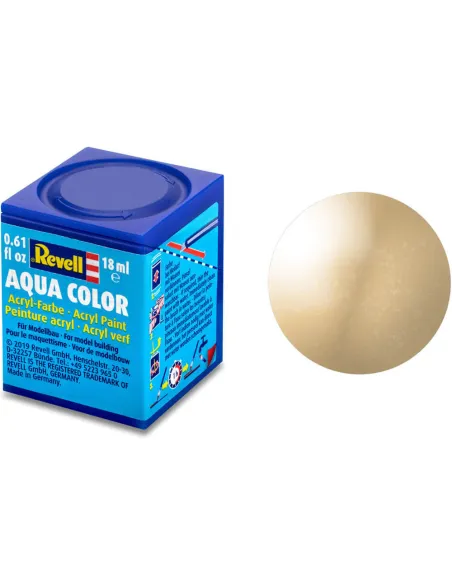 Peinture Acrylique Aqua Or Metal - 18ml 94 - Revell 36194 Peinture Acrylique Aqua Or Metal - 18ml 94 - Revell 36194