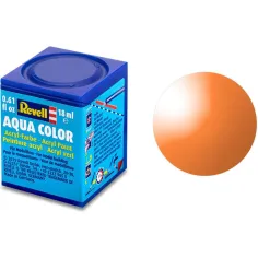 Peinture Acrylique Aqua Orange Clair Transparent - 18ml 730 - Revell 36730
