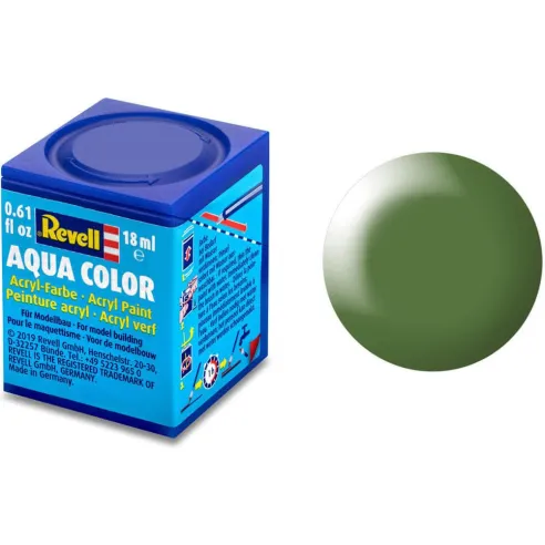 Peinture Acrylique Aqua Vert Satiné - 18ml 360 - Revell 36360