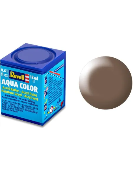 Peinture Acrylique Aqua Brun Satiné - 18ml 381 - Revell 36381