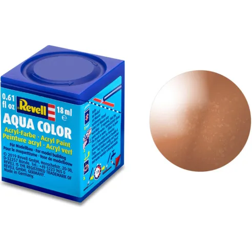 Peinture Acrylique Aqua Cuivre Metal - 18ml 93 - Revell 36193