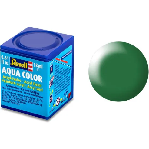 Peinture Acrylique Aqua Vert Anglais Satine - 18ml 364 - Revell 36364