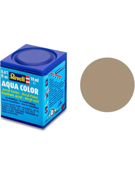 Peinture Acrylique Aqua Beige Mat - 18ml 89 - Revell 36189