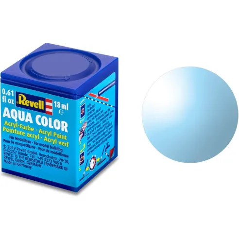 Peinture Acrylique Aqua Bleu Transparent - 18ml 752 - Revell 36752