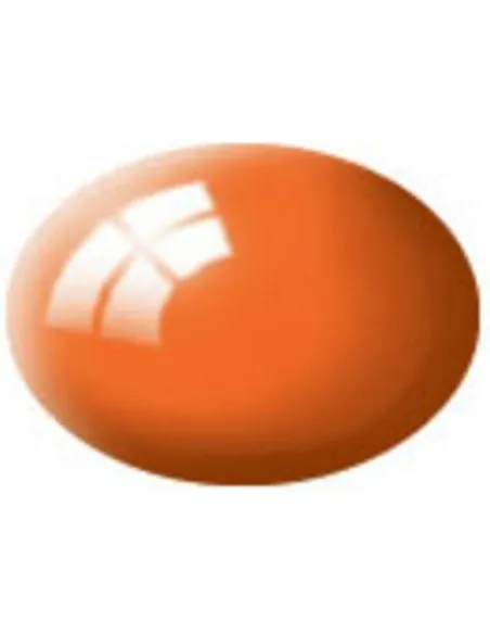 Peinture Acrylique Aqua Orange Brillant - 18ml 30 - Revell 36130