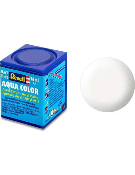 Peinture Acrylique Aqua Blanc Satine - 18ml 301 - Revell 36301 Peinture Acrylique Aqua Blanc Satine - 18ml 301 - Revell 36301