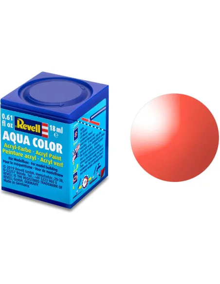 Peinture Acrylique Aqua Rouge Clair Transparent - 18ml 731 - Revell 36731 Peinture Acrylique Aqua Rouge Clair Transparent - 18ml 731 - Revell 36731
