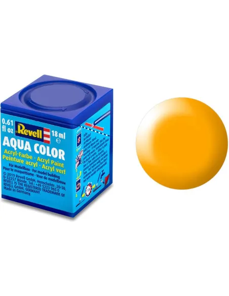 Peinture Acrylique Aqua Jaune Satiné - 18ml 310 - Revell 36310