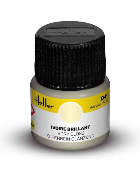 Peinture Acrylique 041 ivoire brillant 12ml - Heller 9041 Peinture Acrylique 041 ivoire brillant 12ml - Heller 9041