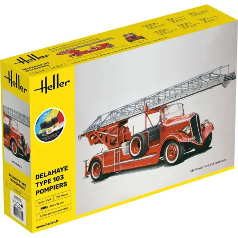 Delahaye Type 103 Pompiers 1/24 - Starter Kit - Heller 56780