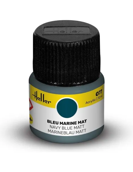 Peinture Acrylique 077 bleu marine mat 12ml - Heller 9077 Peinture Acrylique 077 bleu marine mat 12ml - Heller 9077
