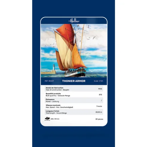 Maquette bateau Thonier Armor 1:125 - Heller 80609