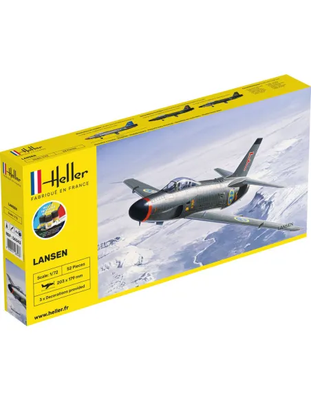 Maquette avion Lansen 1:72 - Starter Kit - Heller 56343