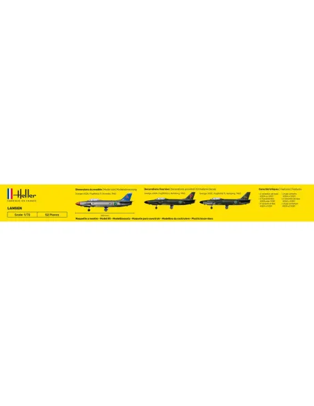 Maquette avion Lansen 1:72 - Starter Kit - Heller 56343