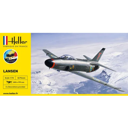 Maquette avion Lansen 1:72 - Starter Kit - Heller 56343