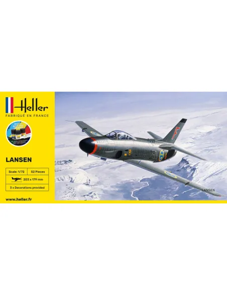 Maquette avion Lansen 1:72 - Starter Kit - Heller 56343