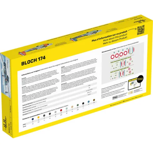 Maquette avion Bloch 174 1:72 - Starter Kit - Heller 56312