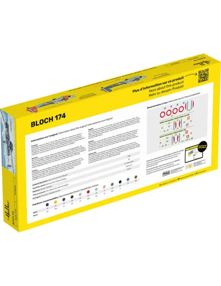 Maquette avion Bloch 174 1:72 - Starter Kit - Heller 56312
