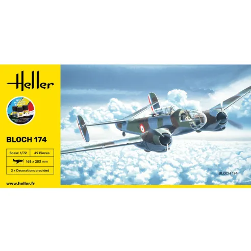 Maquette avion Bloch 174 1:72 - Starter Kit - Heller 56312