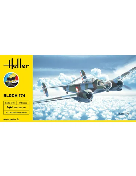 Maquette avion Bloch 174 1:72 - Starter Kit - Heller 56312