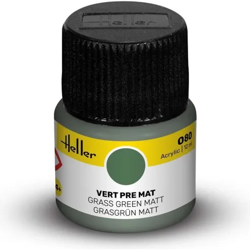 Peinture Acrylique 080 vert pre mat 12ml - Heller 9080