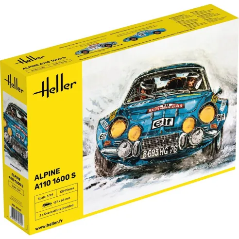 Maquette voiture Alpine A110 1:24 - Heller 80745