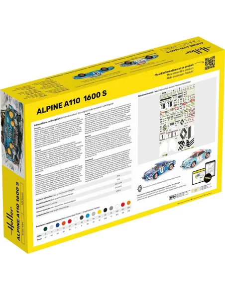 Maquette voiture Alpine A110 1:24 - Heller 80745