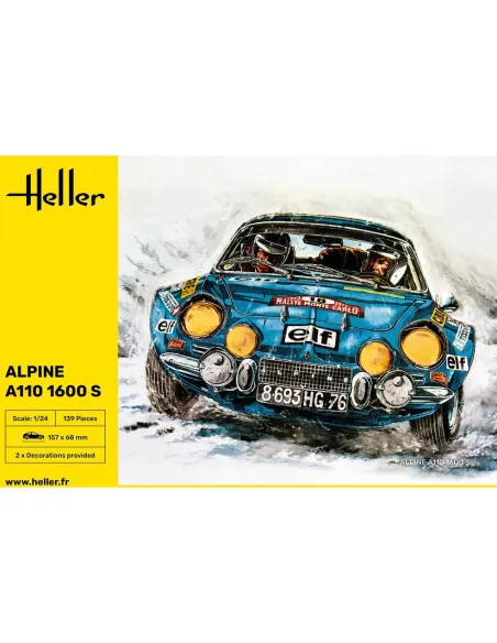 Maquette voiture Alpine A110 1:24 - Heller 80745