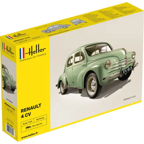 Maquette voiture Renault 4 Cv 1:24 - Heller 80762