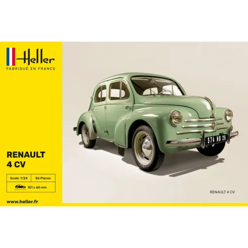 Maquette voiture Renault 4 Cv 1:24 - Heller 80762