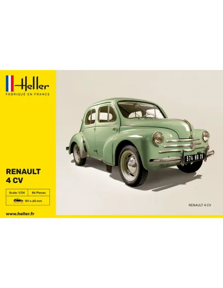 Maquette voiture Renault 4 Cv 1:24 - Heller 80762