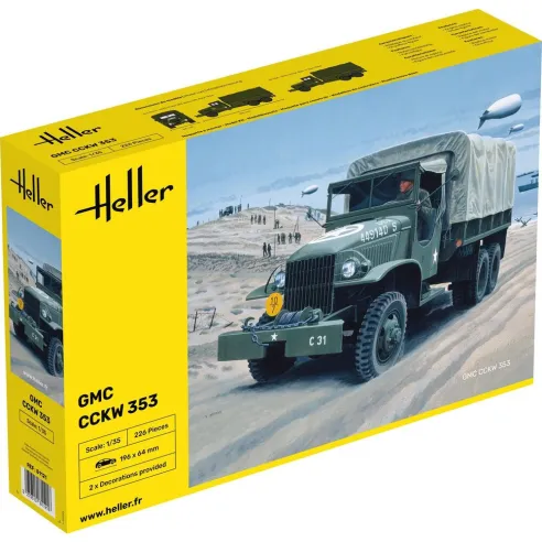 Maquette Camion GMC CCKW 353 Gmc Us-Truck 1:35 - Heller 81121