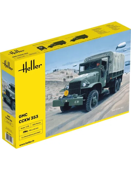 Maquette Camion GMC CCKW 353 Gmc Us-Truck 1:35 - Heller 81121