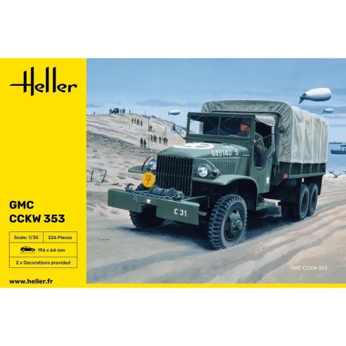 Maquette Camion GMC CCKW 353 Gmc Us-Truck 1:35 - Heller 81121
